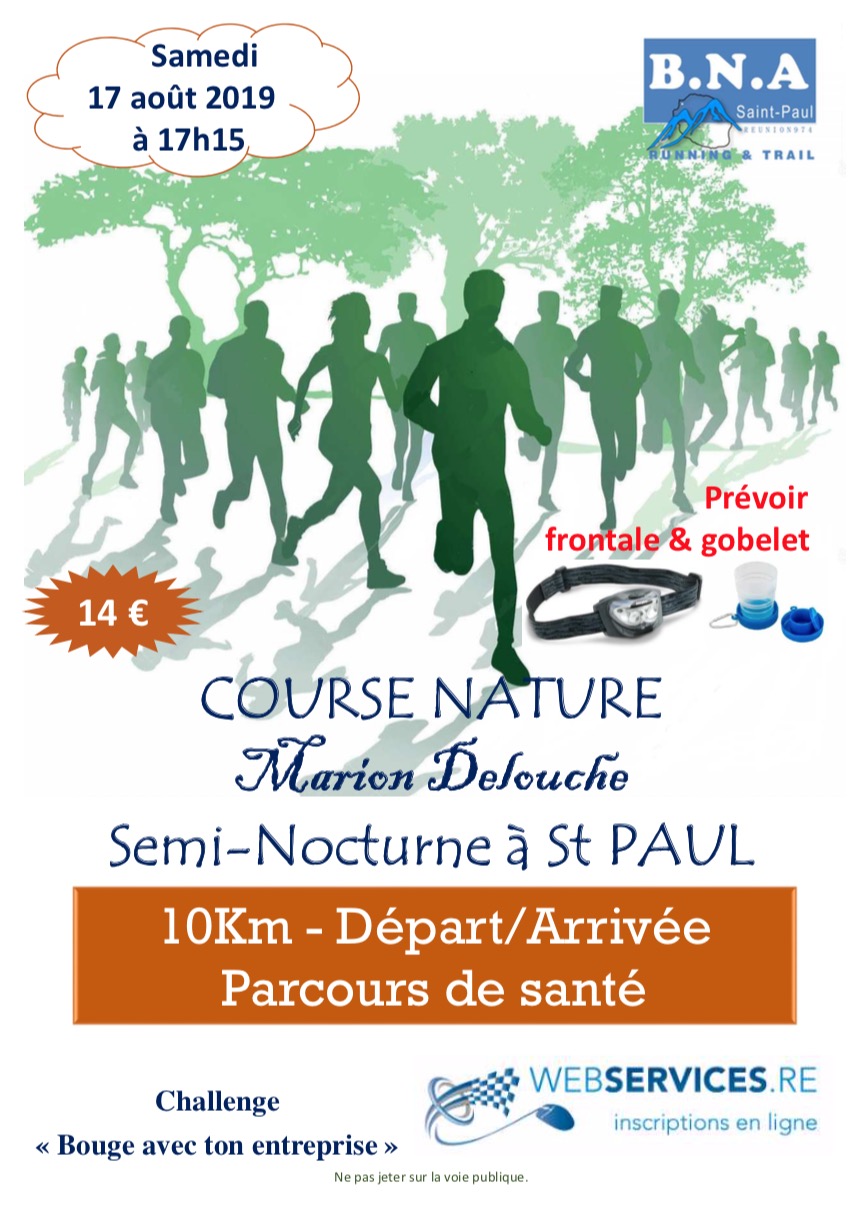 Affiche Course Nature Semi Nocturne St Paul