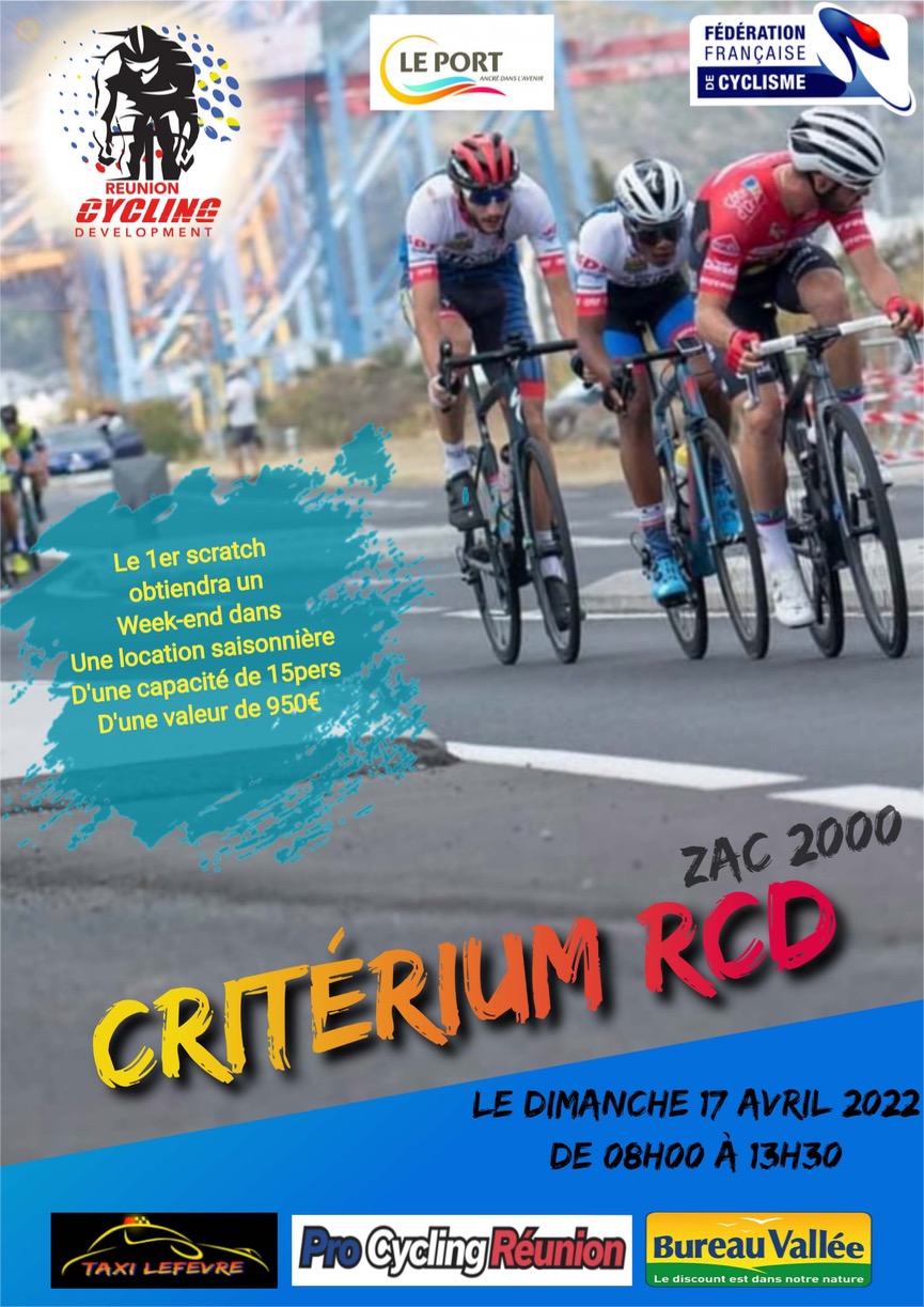 Affiche Crit RCD ZAC 2000 Le Port 17.04.2022 RCD