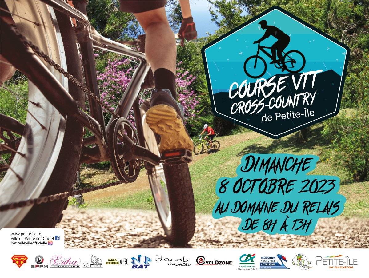 AFFICHE VTT XC Petite Ile Domaine du Relais CCPI