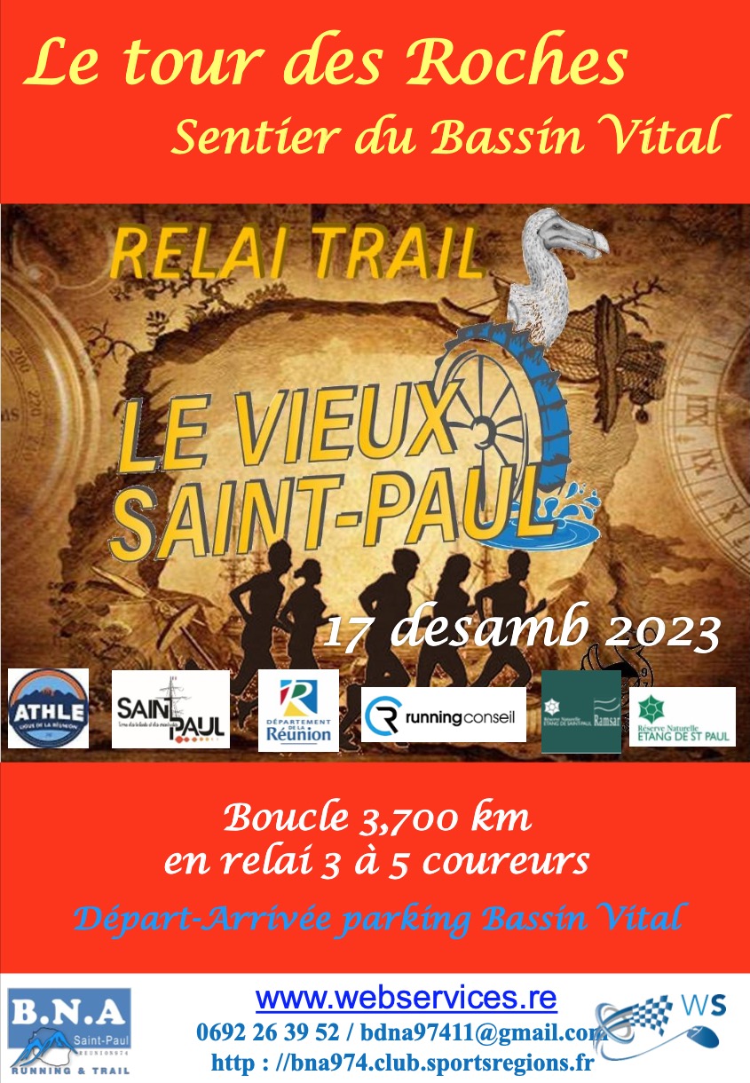 AFFICHE Relai Trail Vieux St Paul BNA