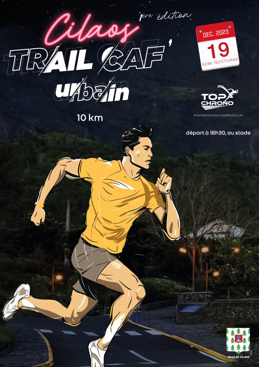 AFFICHE Cilaos Trail Caf Urbain 2023