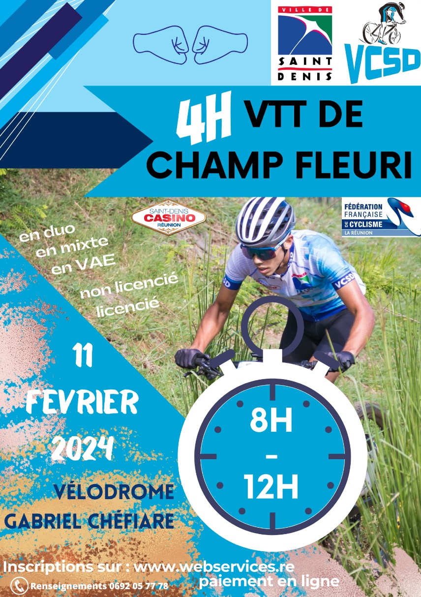 AFFICHE 4H VTT Champ Fleuri VCSD 2024