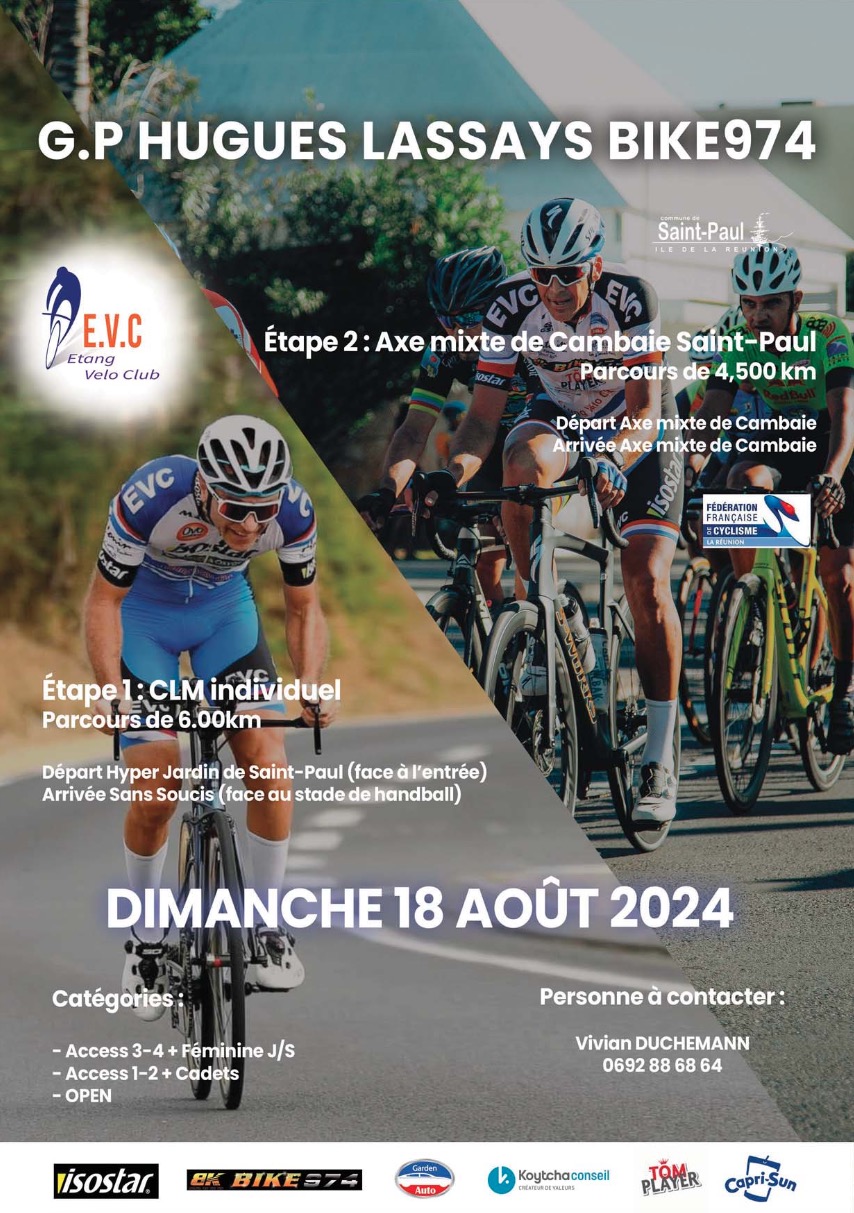 AFFICHE GP Cycliste Hugues Lassays EVC