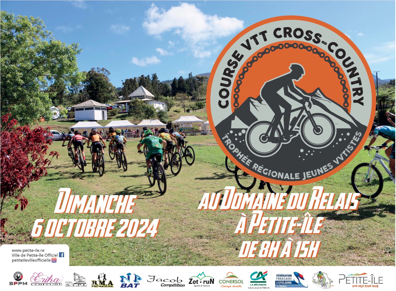 AFFICHE VTT XC TRJV Petite Ile M4 CCPI