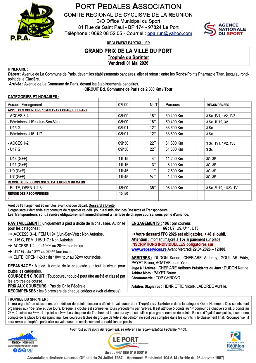 REGLEMENT GP Pot PPA 2026
