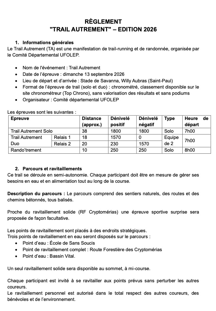 REGLEMENT UFOLEP Trail AUTREMENT 2026 v4